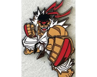 Street Fighter Ryu Augmented Reality Enamel Pin