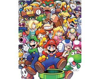5D DIY Diamond Painting Cartoon SUPER MARIO Monkey Dinosaur 3D Diamond Painting Embroidery Cross Stitch Decor Painting Gift Family Decorates