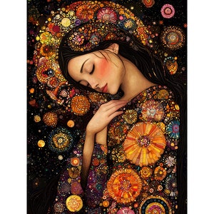 Kit de peinture diamant Fantasy Woman : décoration d&#39;intérieur DIY