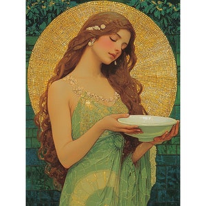 5D DIY Full Drill Square Round Diamond Painting Kit Fantasy,Girl Diamond Embroidery Home Decor