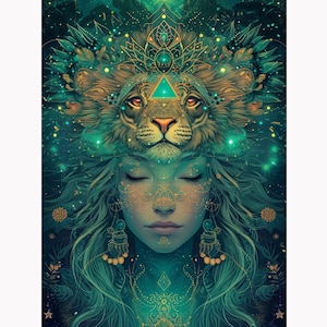 5D DIY Full Drill Square Round Diamond Painting Kit Fantasy,The Gril Diamond Embroidery Home Decor