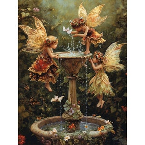 Kit de peinture diamant Fantasy Angel : décoration d&#39;intérieur DIY