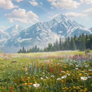 Kit de peinture diamant 5D Fantasy Floral Landscape : décoration d&#39;intérieur à faire soi-même