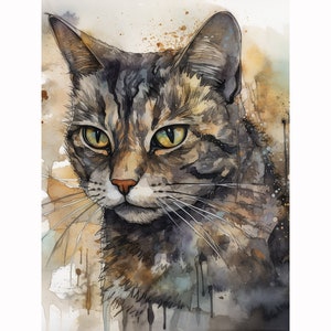 5D DIY Full Drill Square Round Diamond Painting Kit Fantasy,Animal Cute Cat Diamond Embroidery Wall Painting Home Decor