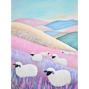 Sheep Diamond Painting Kit: 5D DIY Embroidery Home Decor