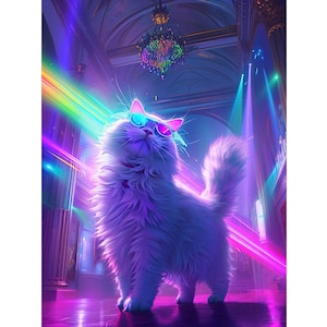 Fantasy Cat Diamond Painting Kit: DIY Home Decor