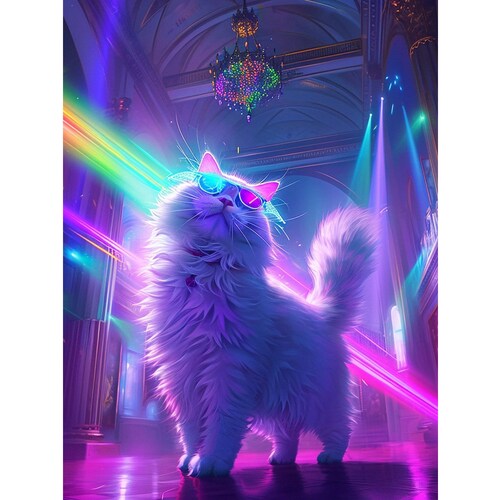 Fantasy Cat Diamond Painting Kit: DIY Home Decor
