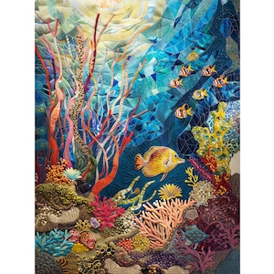 Seabed Fantasy: 5D DIY Diamond Painting Kit