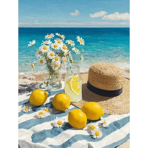 Fantasy Seaside Diamond Painting Kit: DIY 5D Embroidery Home Decor