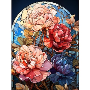Floral Diamond Painting Kit: 5D DIY Embroidery Home Decor