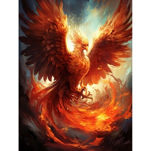 5D DIY Volledige Boor Vierkante Ronde Diamant Schilderij Kit Fantasy, Phoenix Diamant Borduurwerk Muurschildering Home Decor