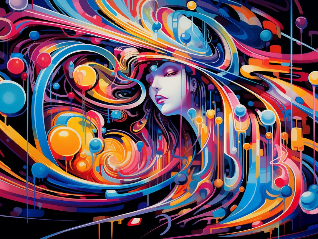 5D DIY Full Drill Square Round Diamond Painting Kit Fantasy,abstract ...