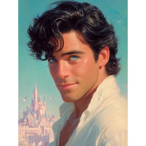 Kit de peinture au diamant Fantasy Prince : décoration d&#39;intérieur à faire soi-même