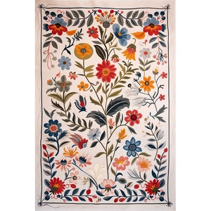 Kit de pintura de diamantes con diseño de fantasía floral: taladro cuadrado/redondos, decoración del hogar.