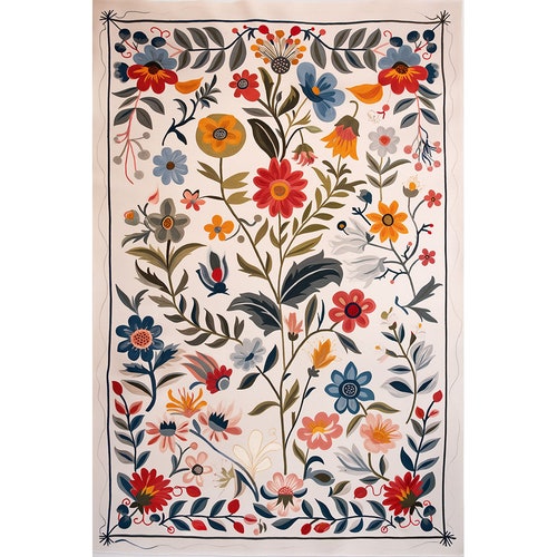 Floral Fantasy Diamond Painting Kit: Square/Round Drill DIY Home Decor