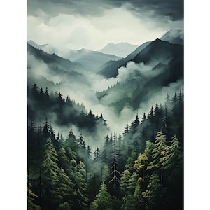 Kit de peinture diamant forêt : décoration d&#39;intérieur bricolage broderie 5D