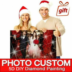 Cuadro de diamantes 5D DIY, pintura de sirena, bordado redondo cuadrado  completo, retrato de niña, conjunto de mosaico, productos hechos a mano