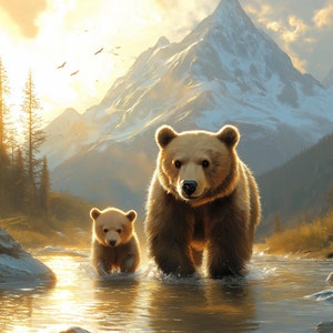 Bear Family 5D Diamond Painting Kit: DIY Home Decor