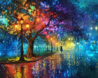 Fantasy Street View Diamond Painting Kit: DIY Home Decor
