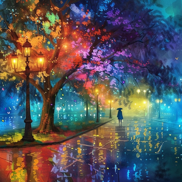 Fantasy Street View Diamond Painting Kit: DIY Home Decor