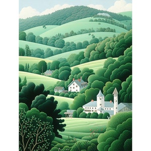 Farm Landscape Diamond Painting Kit: DIY Home Decor