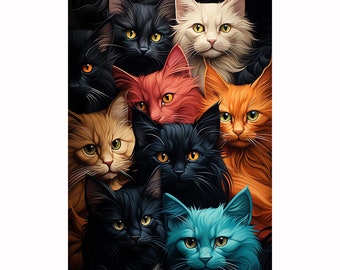 Fantasy Cat Diamond Painting Kit: DIY Home Decor