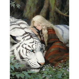 Tiger In Bush - Animal Diamond Art – All Diamond Painting Art