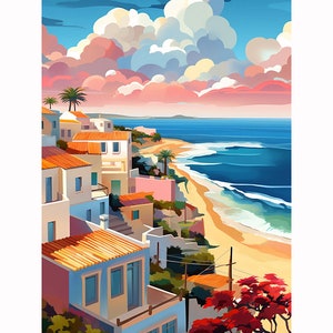 Seaside Diamond Painting Kit: DIY Coastal Home Decor