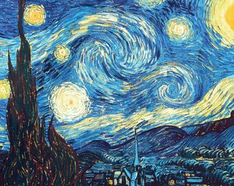 Starry Night Diamond Painting Kit: DIY Home Decor