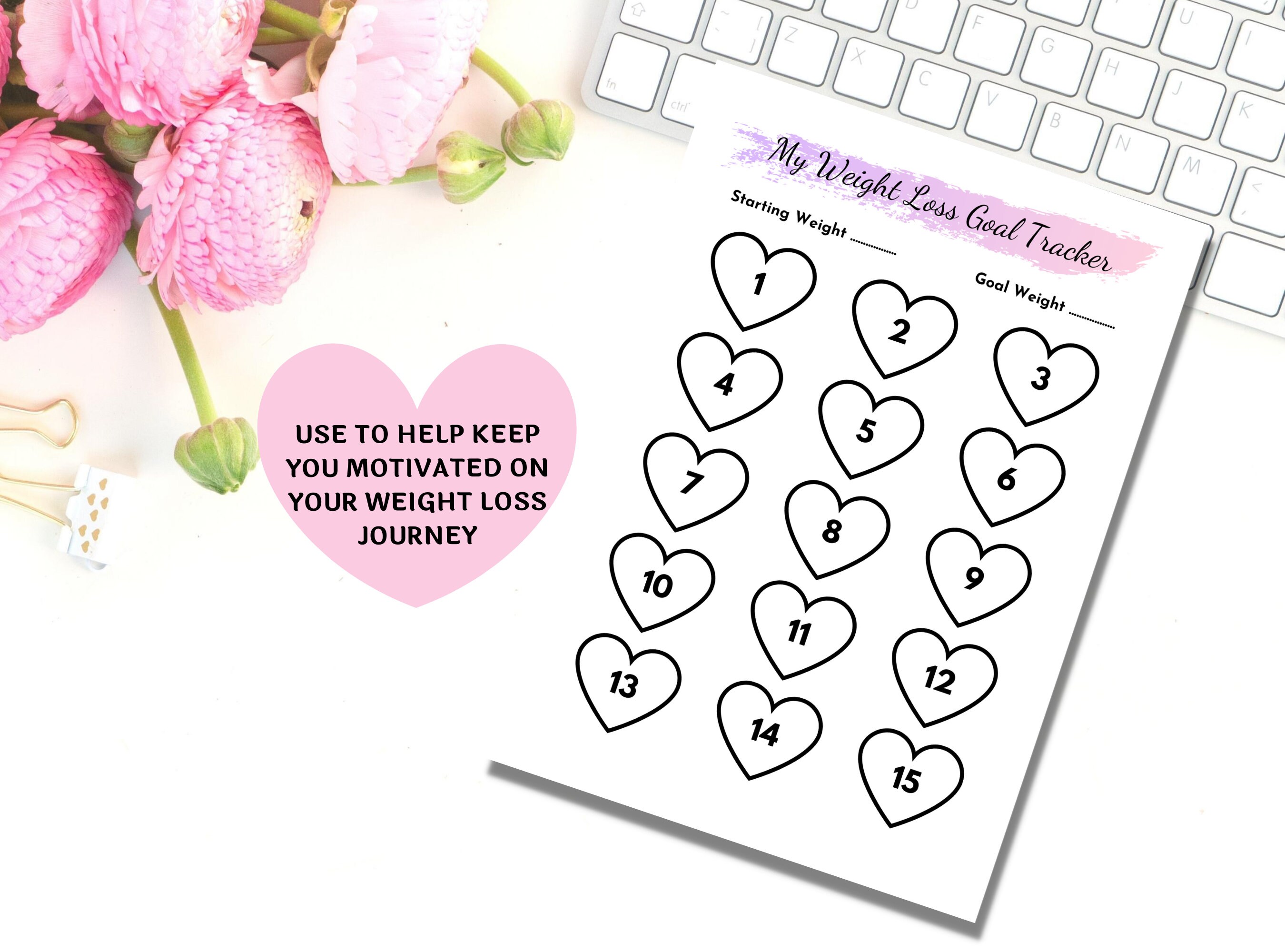Weight Loss Motivation Diet Tracker Weight Loss Tracker Printable