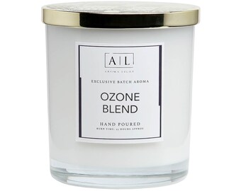 Ozone Blend | Aroma Light Scented Candle | Handmade | Aquatic Fragrance | Gift for Her/Him