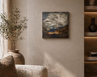 Original acrylic intuitive painting- the landscape within