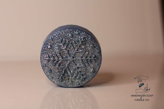 Glitter Snowflake soap
