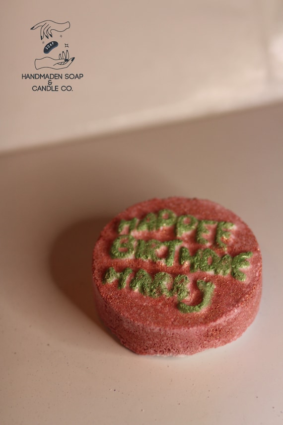 Happee Birthdae Harry cake bath bomb