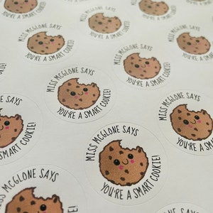 Cookie Stickers - Teacher Stickers - Reward Stickers - Personalised Stickers - Teacher Gifts - Teacher Stationery - NQT - Pun Stickers - ECT