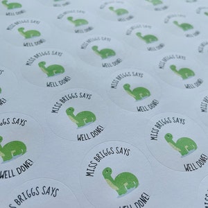 Dinosaur Stickers - Teacher Stickers - Reward Stickers - Personalised Stickers - Teacher Gifts - Teacher Stationery - NQT - Pun Stickers