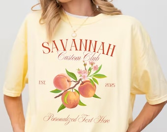 Savannah Bachelorette Party Shirt, Georgia Custom Bachelorette Shirts, Peach Club Georgia Bach, Savannah Girls Trip Shirt, Georgia Trip