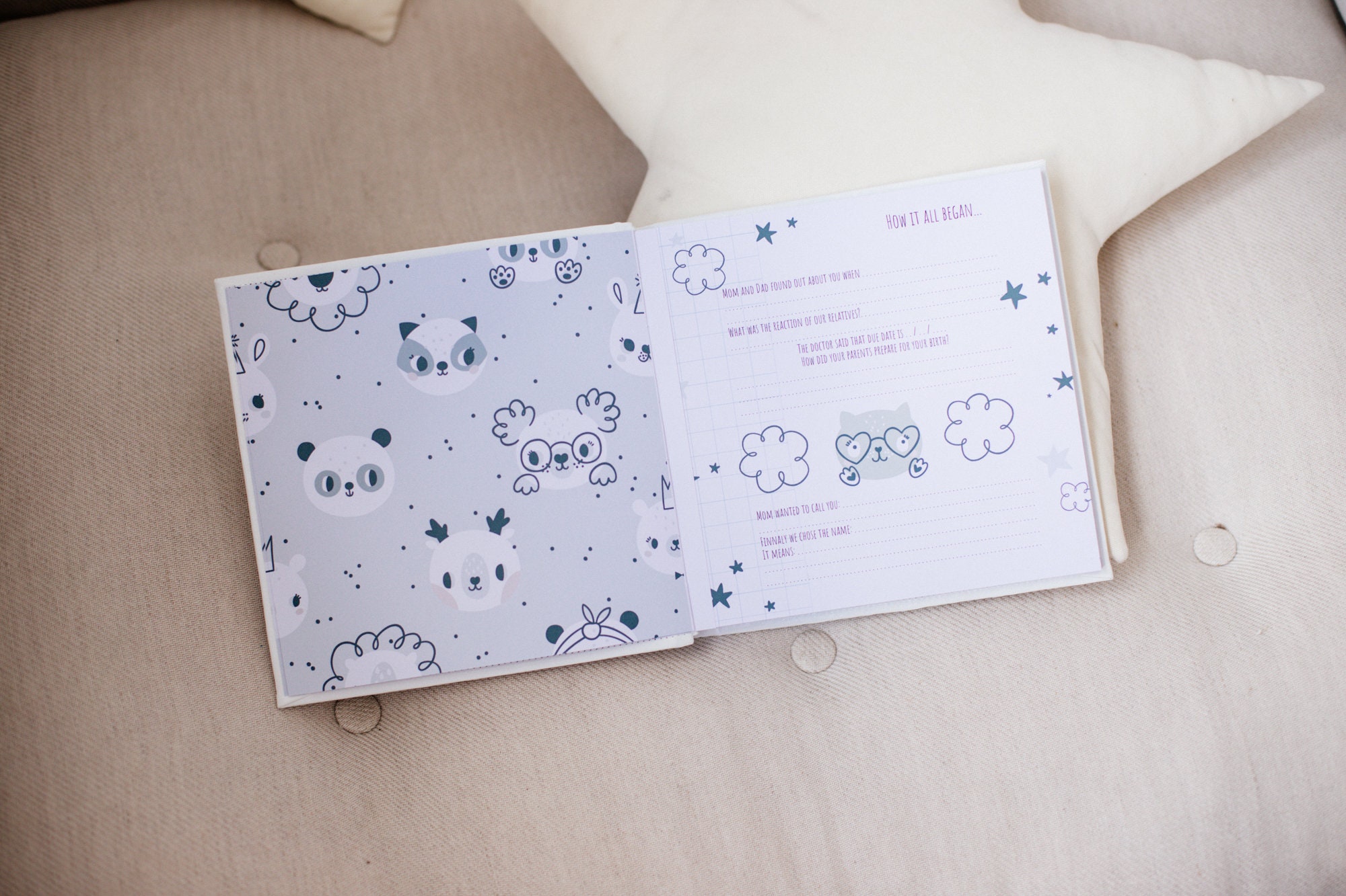 Baby Book Girl Baby Photo Book Baby Keepsake Book Baby Etsy