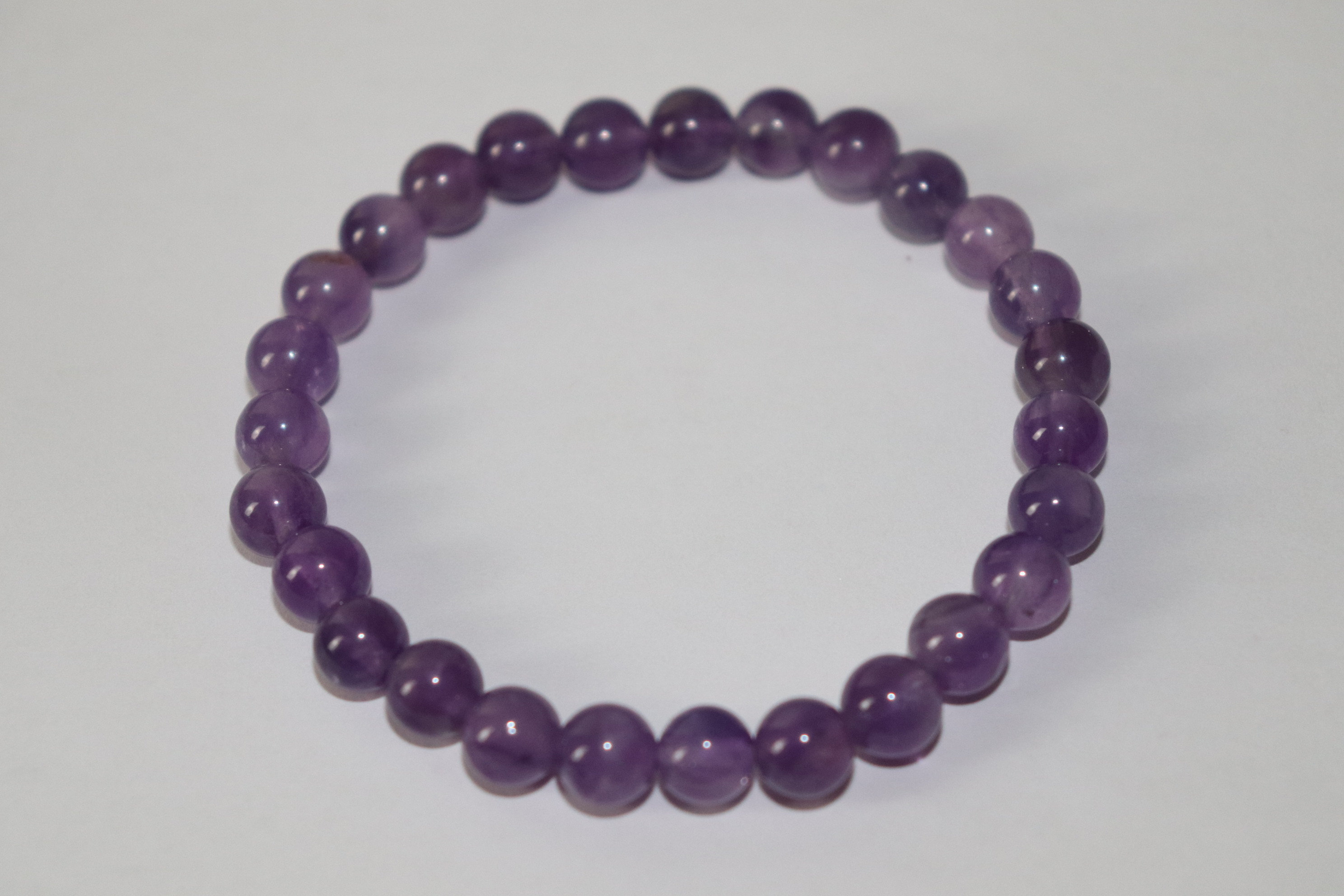 Amethyst Bracelet 8mm Genuine Uruguay Grade A|Natural|Protective Heal…