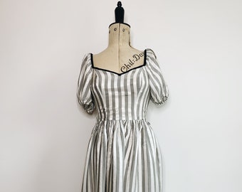 Striped peasant dress