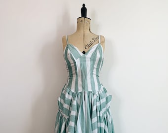 Stripy parachute style dress