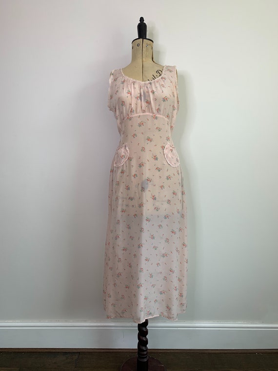 1930s ditsy print Nightdress