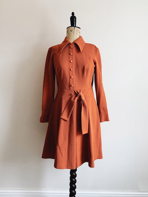Rusty 70s dress
