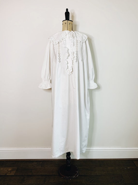 broderie anglaise victorian shirt dress