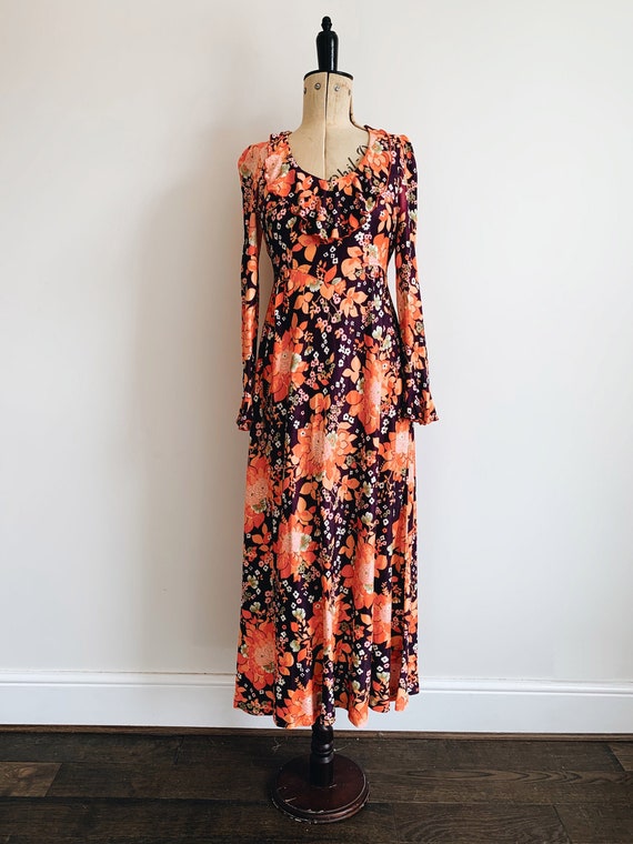 70s Funky floral dress - image 1