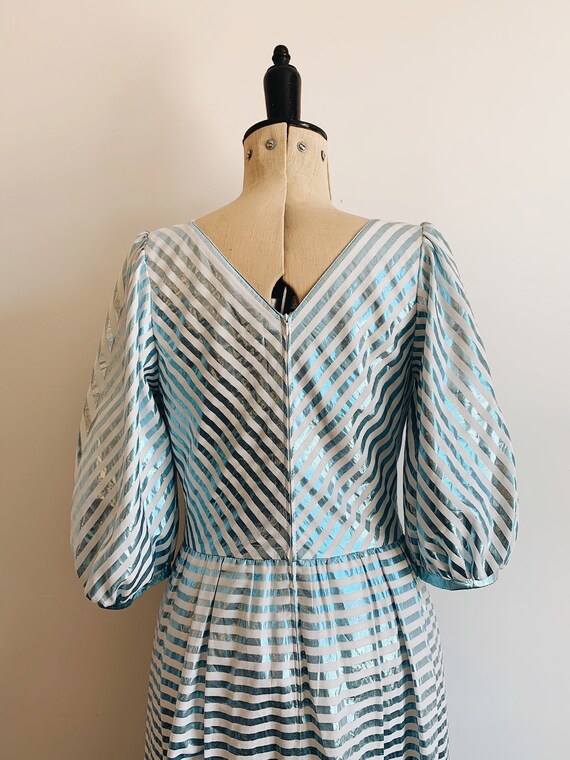 Prairie metallic stripe dress - image 5