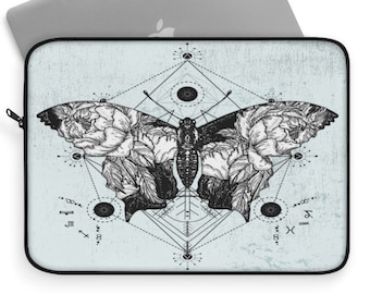 Butterfly Laptop Sleeve Moth Macbook Pro Case Macbook Air Sleeve Carry Case Zipper Bag 12" 13" 15"