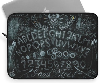 Ouija Board Laptop Sleeve Spirit Board Laptop Macbook Pro Macbook Air Case Gothic Gifts Goth Witchy Black Laptop Sleeve 12" 13" 15"