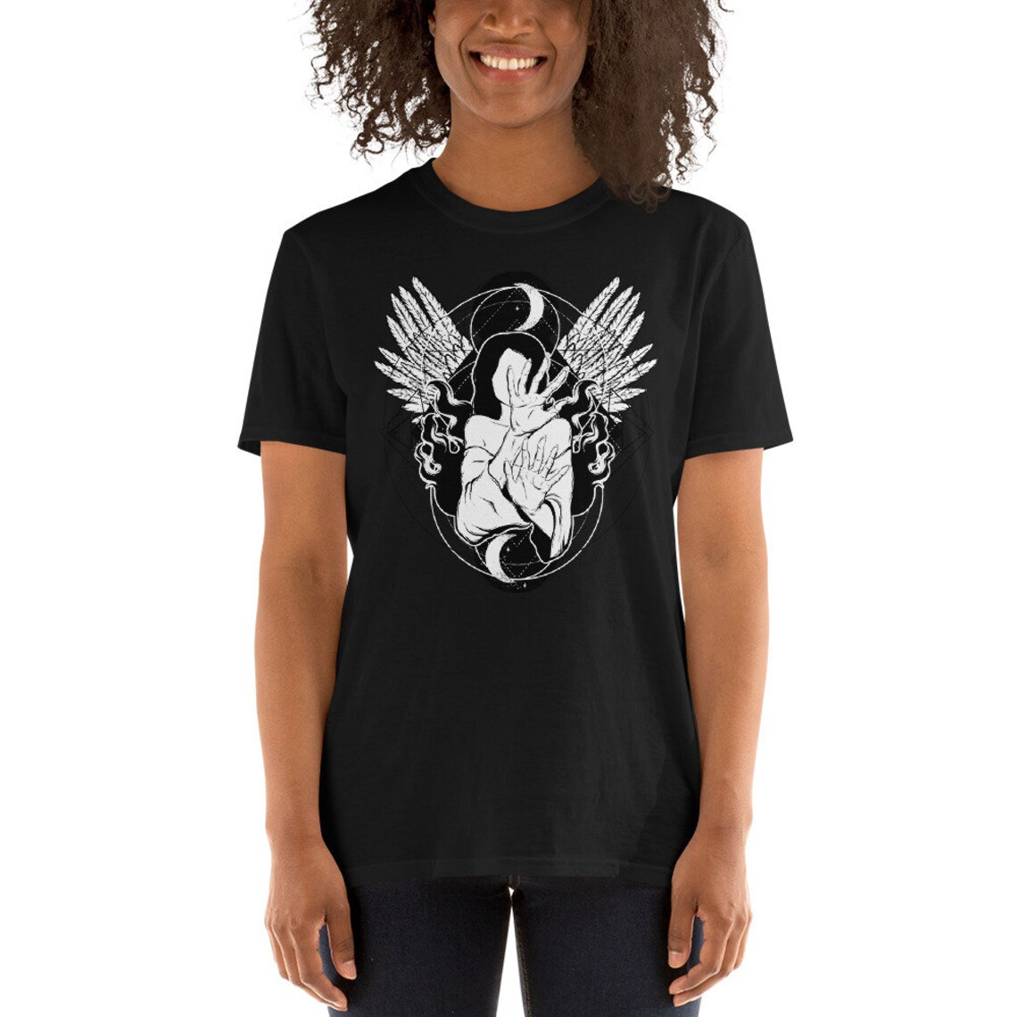 Gothic shirt Girl Graphic shirt Unisex Women t shirt Goth | Etsy