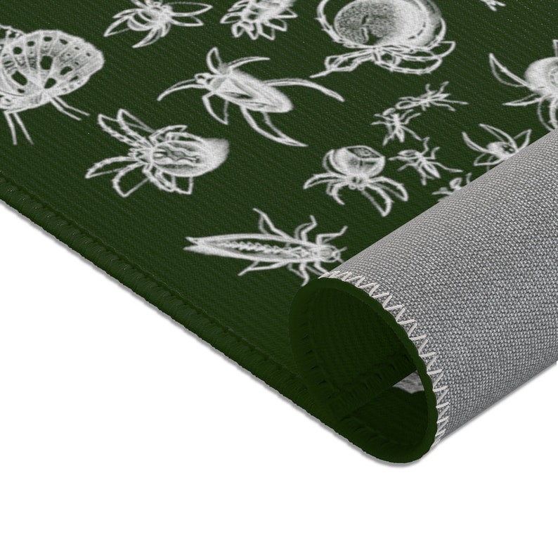 Insects and Moths Rug Forest Witch Butterfly Dragonfly Spider Carpet ...